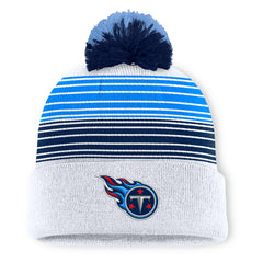 Tennessee Titans Ghost Cuffed Knit Hat with Pom | NFL Outlet