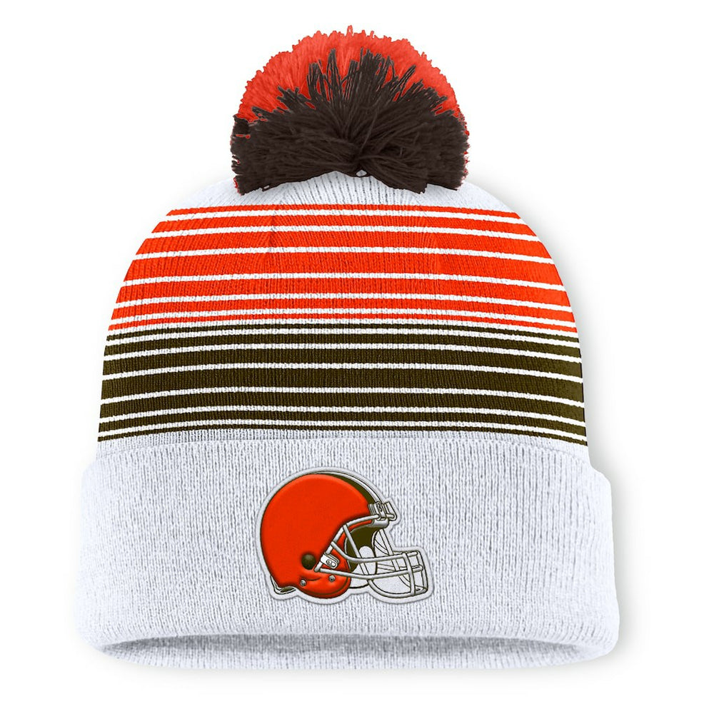 Cleveland Browns Ghost Cuffed Knit Hat with Pom | NFL Discount