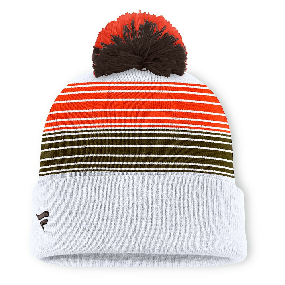 Cleveland Browns Ghost Cuffed Knit Hat with Pom | NFL Discount
