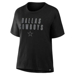 Dallas Cowboys Women's Blackout Kneel Down Legacy T-Shirt | NFL Online
