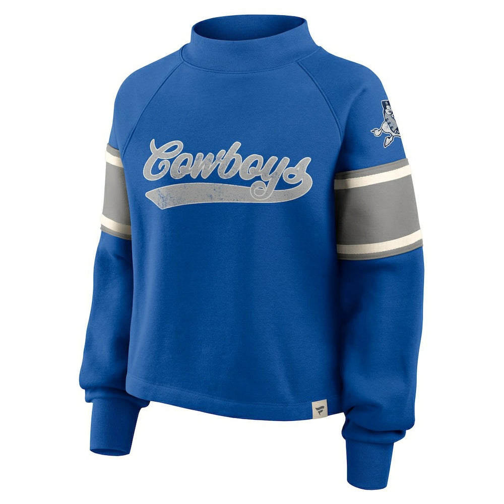 Dallas Cowboys Oversized Hometown Toss Sweep Mock Neck Pullover | NFL US