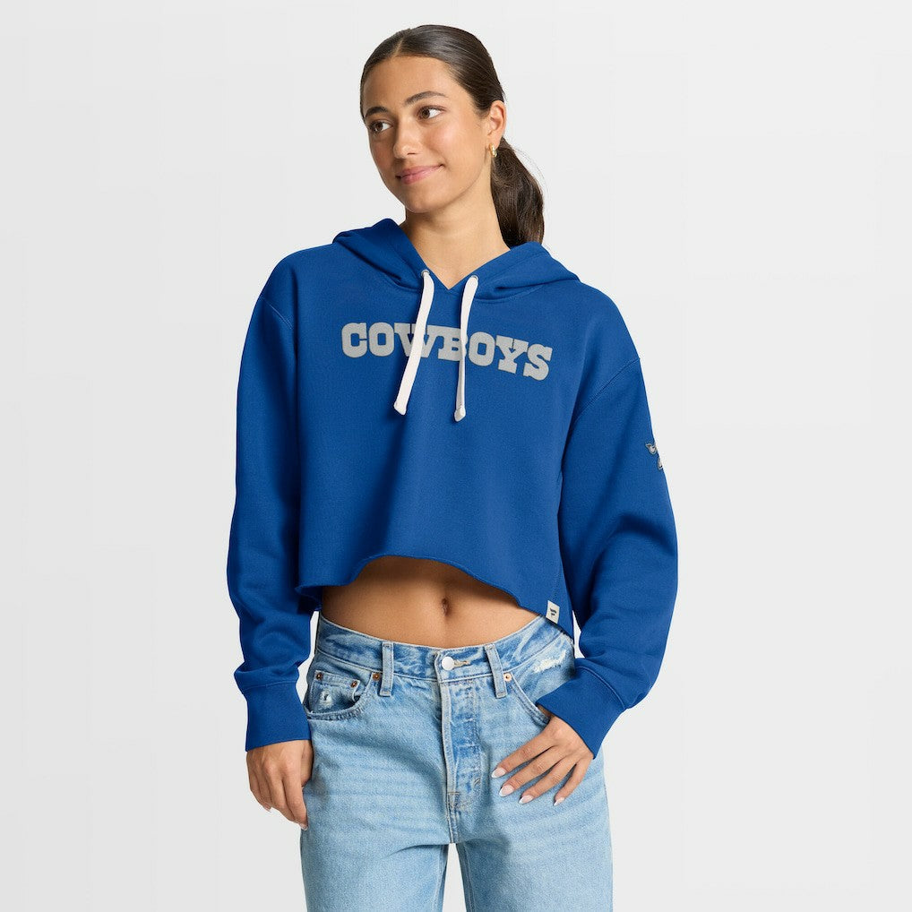 Dallas Cowboys Women's Oversized Hometown Heritage Cropped Hoodie | NFL Outlet