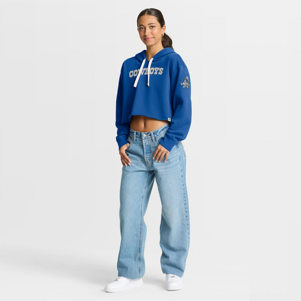 Dallas Cowboys Women's Oversized Hometown Heritage Cropped Hoodie | NFL Outlet