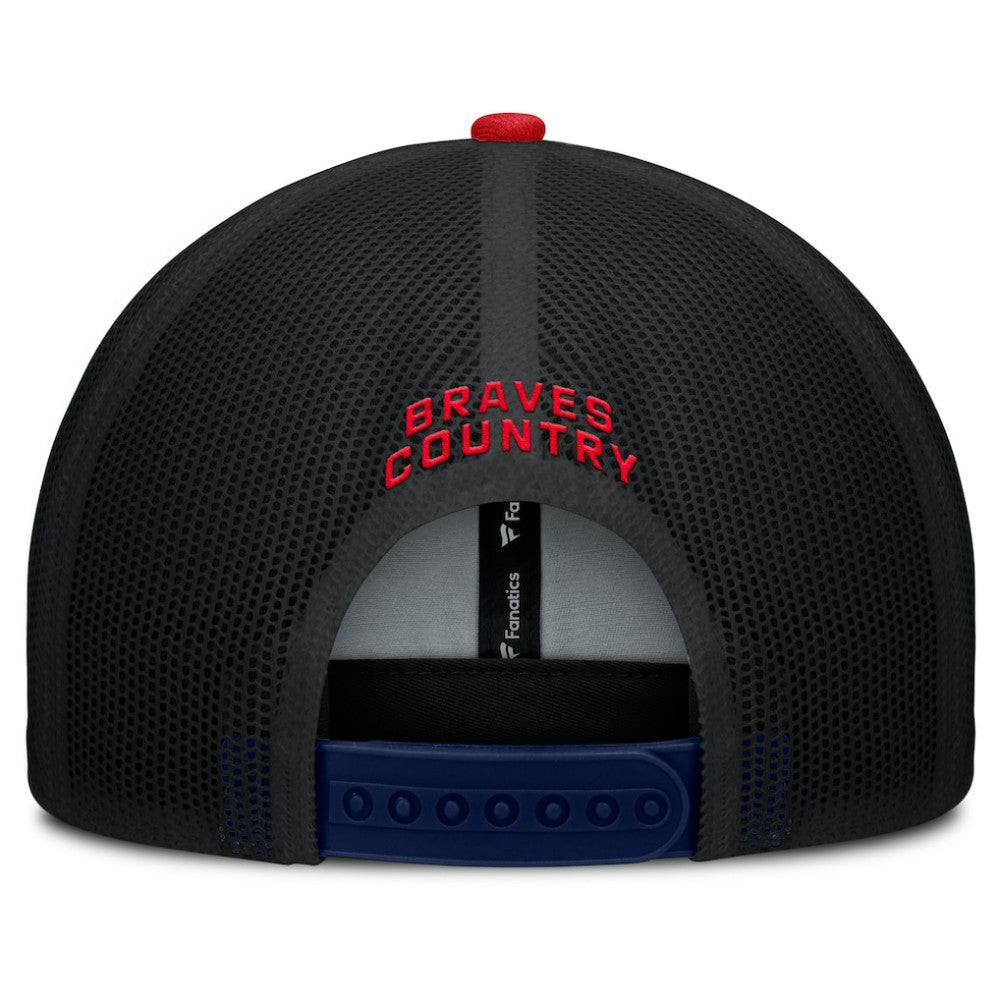 Atlanta Braves Fanatics Cutoff Adjustable Trucker Hat - MLB Hats