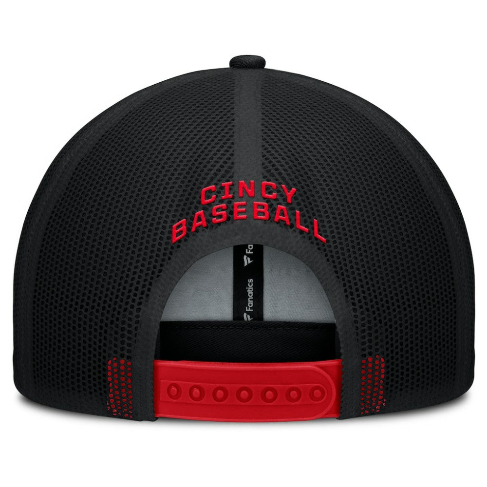Cincinnati Reds Fanatics Cutoff Adjustable Trucker Hat - MLB Hats