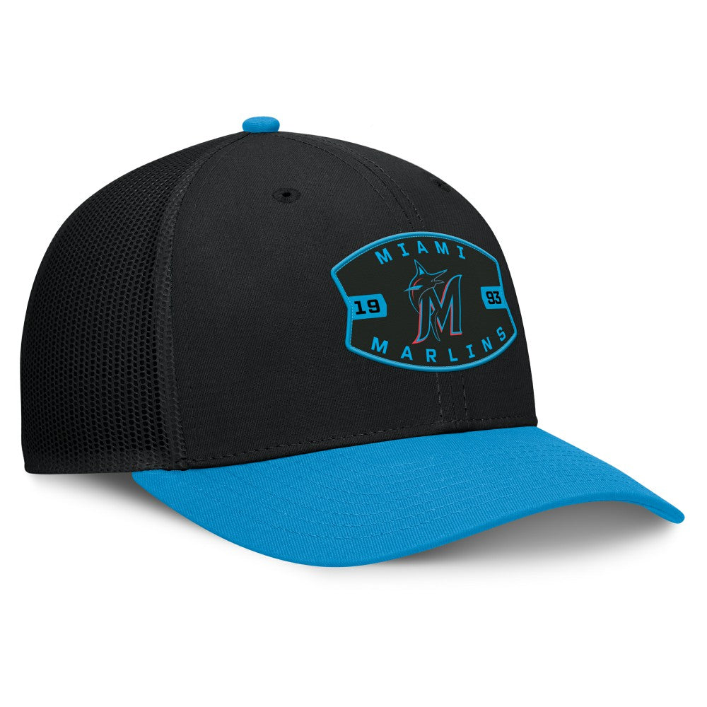 Miami Marlins Fanatics Cutoff Adjustable Trucker Hat - MLB Hats