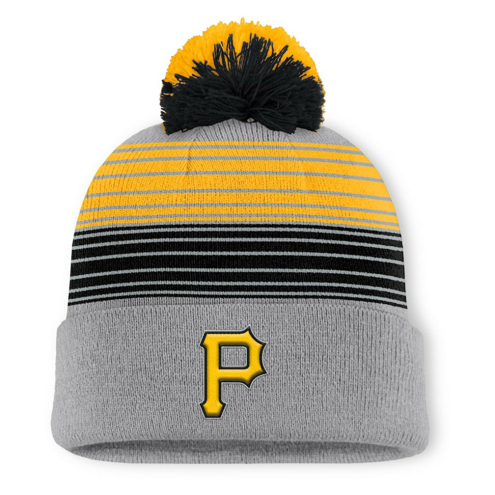 Pittsburgh Pirates Fanatics Balk Cuffed Knit Hat with Pom - MLB Hats
