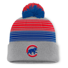 Chicago Cubs Fanatics Balk Cuffed Knit Hat with Pom - MLB Hats