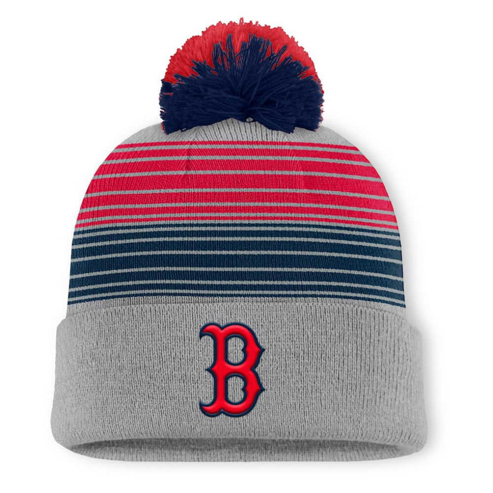 Boston Red Sox Fanatics Balk Cuffed Knit Hat with Pom - MLB Hats