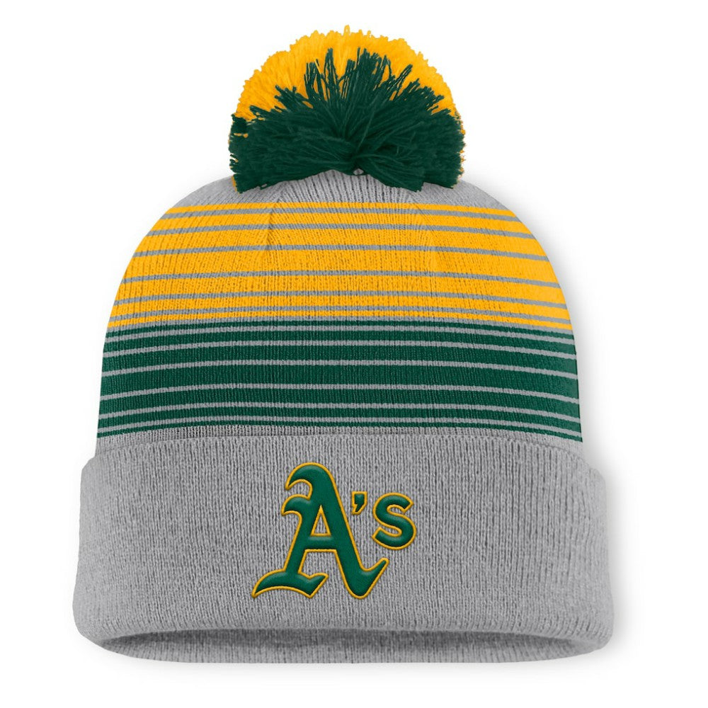 Athletics Fanatics Balk Cuffed Knit Hat with Pom - MLB Hats