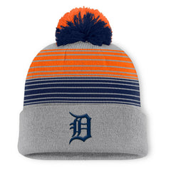 Detroit Tigers Fanatics Balk Cuffed Knit Hat with Pom - MLB Hats