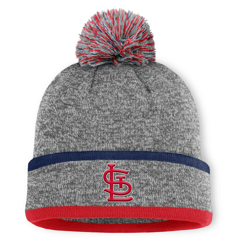 St. Louis Cardinals Fanatics Backstop Cuffed Knit Hat with Pom - MLB Hats