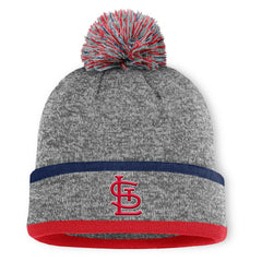St. Louis Cardinals Fanatics Backstop Cuffed Knit Hat with Pom - MLB Hats