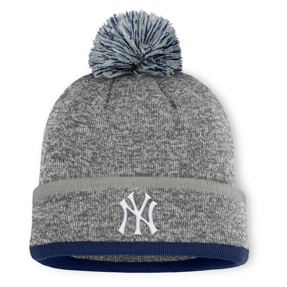 New York Yankees Fanatics Backstop Cuffed Knit Hat with Pom - MLB Hats
