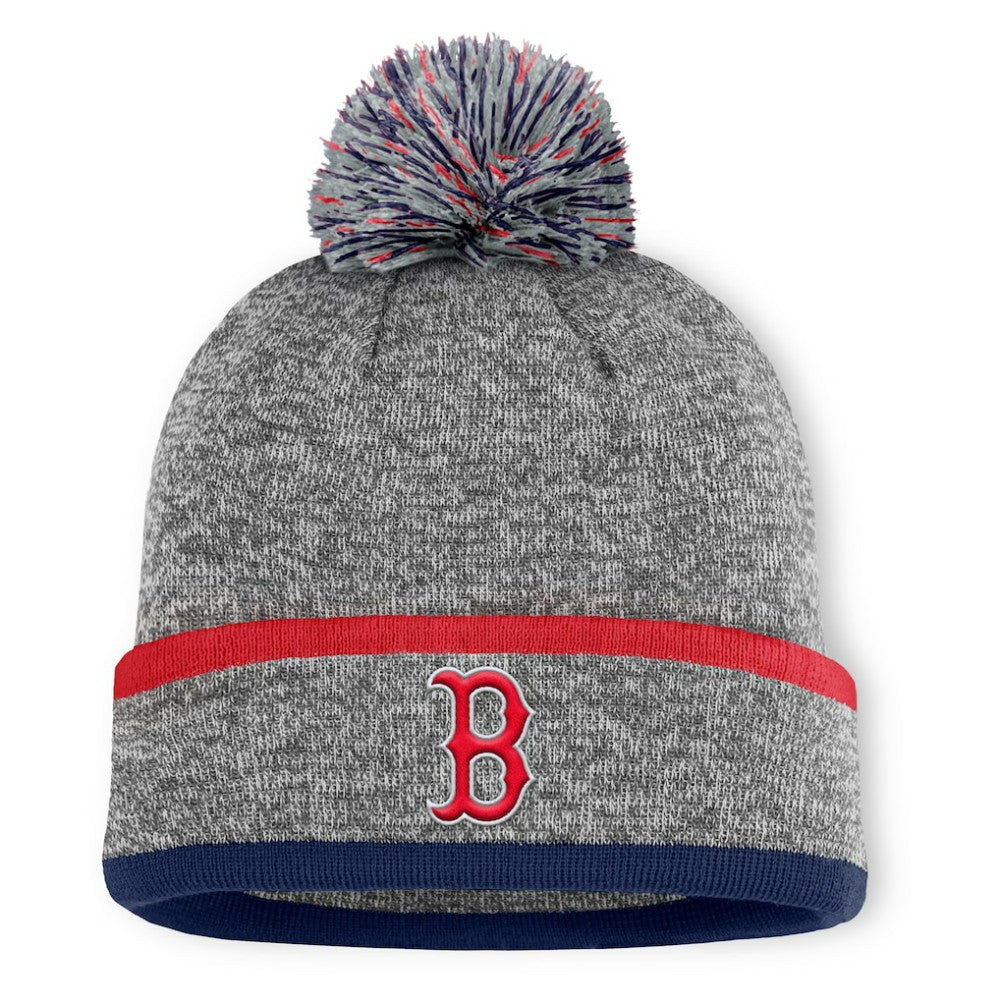Boston Red Sox Fanatics Backstop Cuffed Knit Hat with Pom - MLB Hats