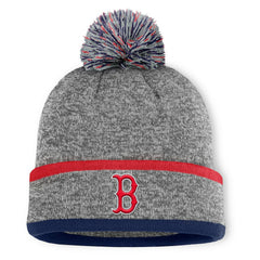 Boston Red Sox Fanatics Backstop Cuffed Knit Hat with Pom - MLB Hats