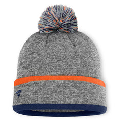 Detroit Tigers Fanatics Backstop Cuffed Knit Hat with Pom - MLB Hats