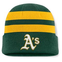 Athletics Fanatics Baseline Cuffed Knit Hat - MLB Hats
