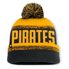 Pittsburgh Pirates Fanatics No-Doubter Cuffed Knit Hat with Pom - MLB Hats