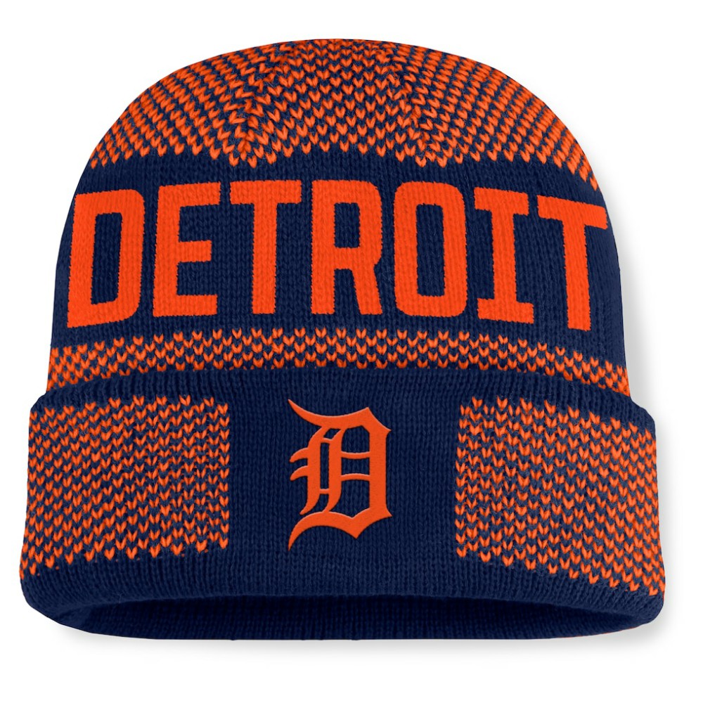 Detroit Tigers Fanatics Rotation Cuffed Knit Hat - MLB Hats