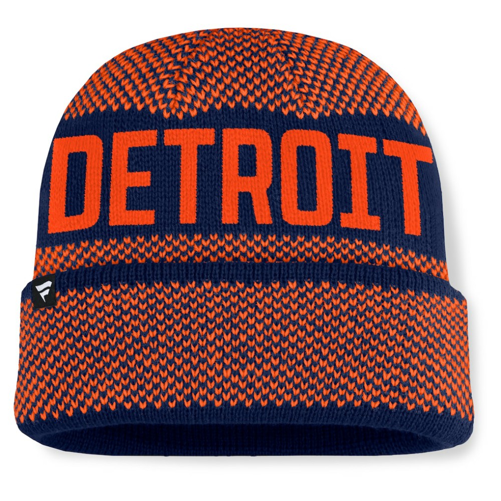 Detroit Tigers Fanatics Rotation Cuffed Knit Hat - MLB Hats