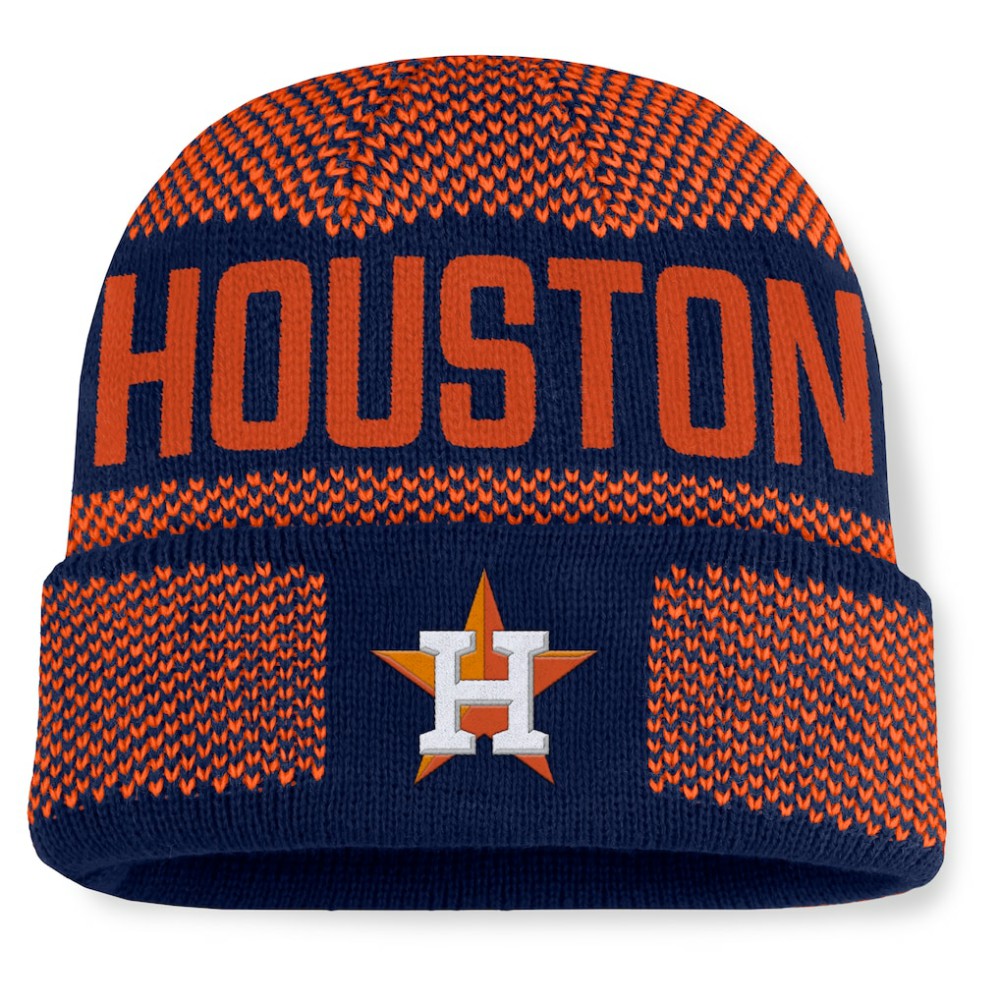 Houston Astros Fanatics Rotation Cuffed Knit Hat - MLB Hats