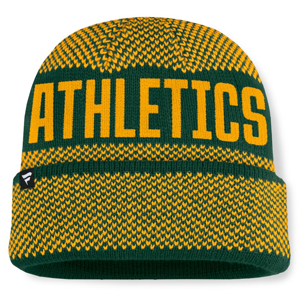 Athletics Fanatics Rotation Cuffed Knit Hat - MLB Hats
