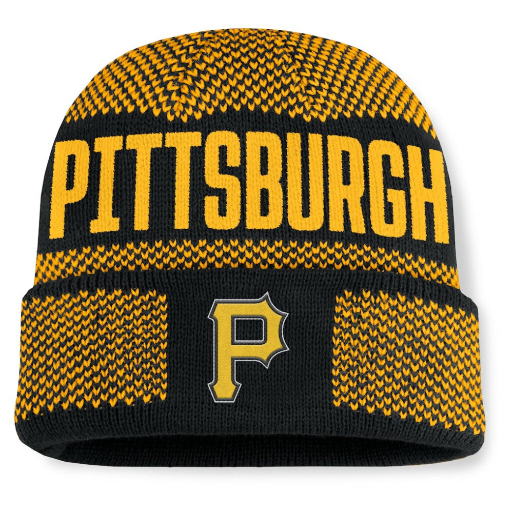 Pittsburgh Pirates Fanatics Rotation Cuffed Knit Hat - MLB Hats