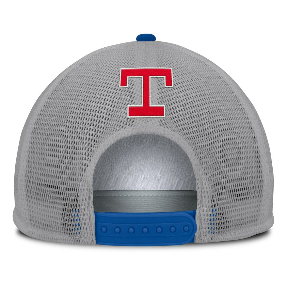 Texas Rangers Fanatics Cranked Foam Front Patch Trucker Adjustable Hat - MLB Hats