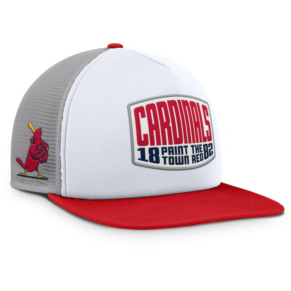 St. Louis Cardinals Fanatics Cranked Foam Front Patch Trucker Adjustable Hat - MLB Hats