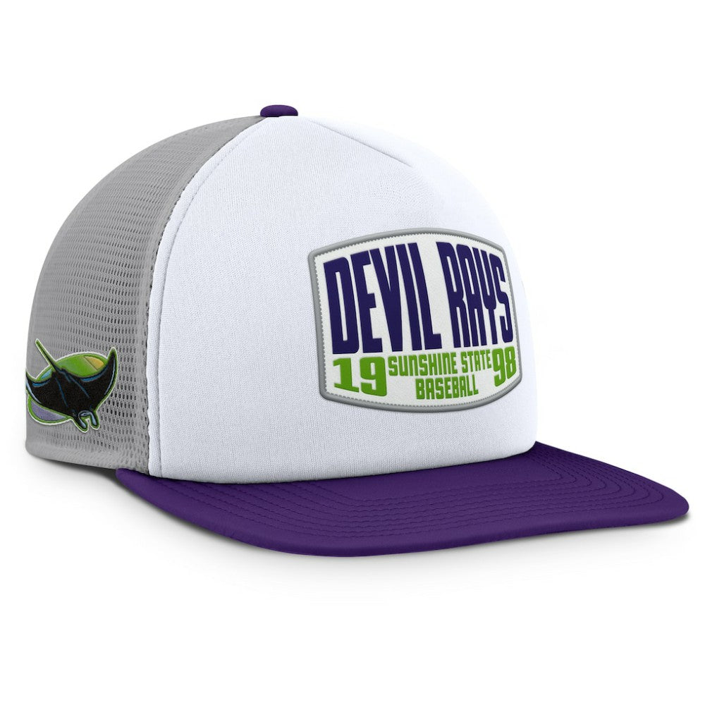 Tampa Bay Rays Fanatics Cranked Foam Front Patch Trucker Adjustable Hat - MLB Hats
