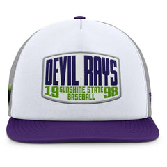 Tampa Bay Rays Fanatics Cranked Foam Front Patch Trucker Adjustable Hat - MLB Hats