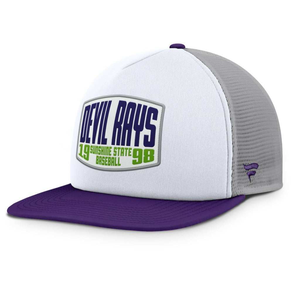 Tampa Bay Rays Fanatics Cranked Foam Front Patch Trucker Adjustable Hat - MLB Hats