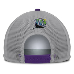 Tampa Bay Rays Fanatics Cranked Foam Front Patch Trucker Adjustable Hat - MLB Hats