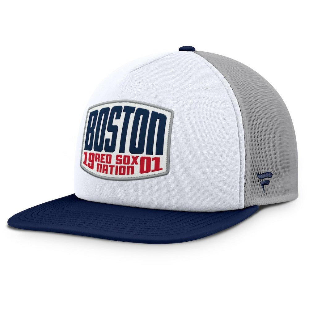 Boston Red Sox Fanatics Cranked Foam Front Patch Trucker Adjustable Hat - MLB Hats