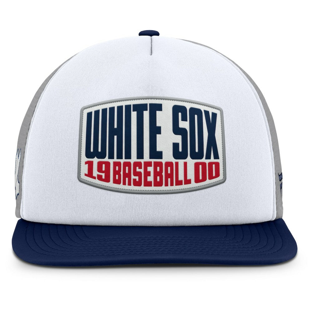 Chicago White Sox Fanatics Cranked Foam Front Patch Trucker Adjustable Hat - MLB Hats