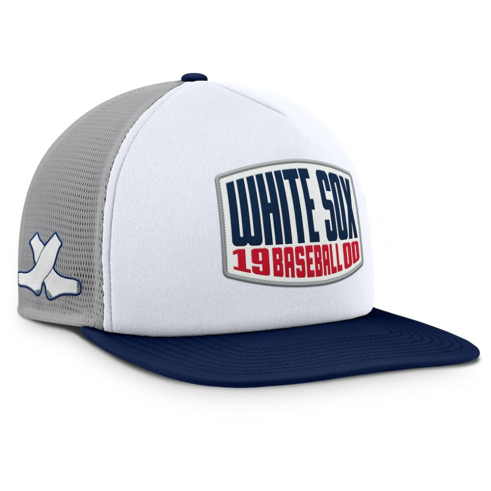 Chicago White Sox Fanatics Cranked Foam Front Patch Trucker Adjustable Hat - MLB Hats