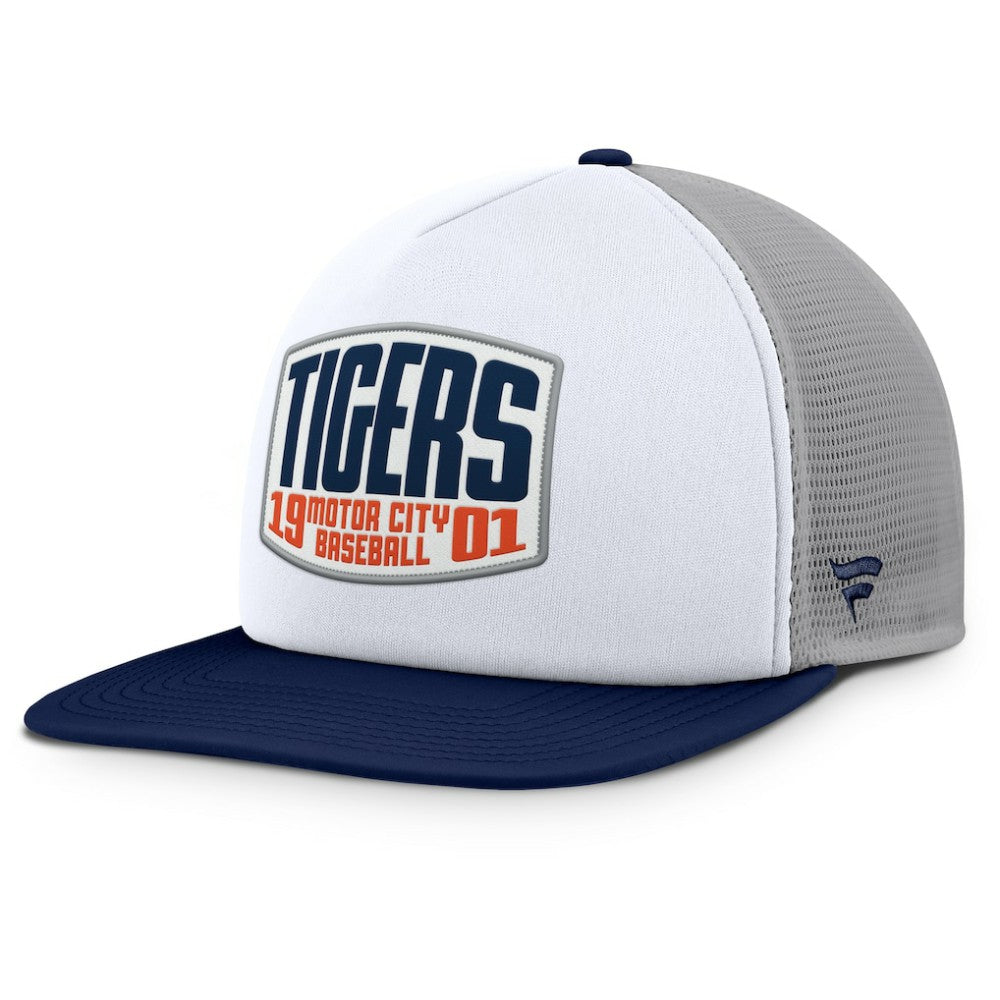 Detroit Tigers Fanatics Cranked Foam Front Patch Trucker Adjustable Hat - MLB Hats