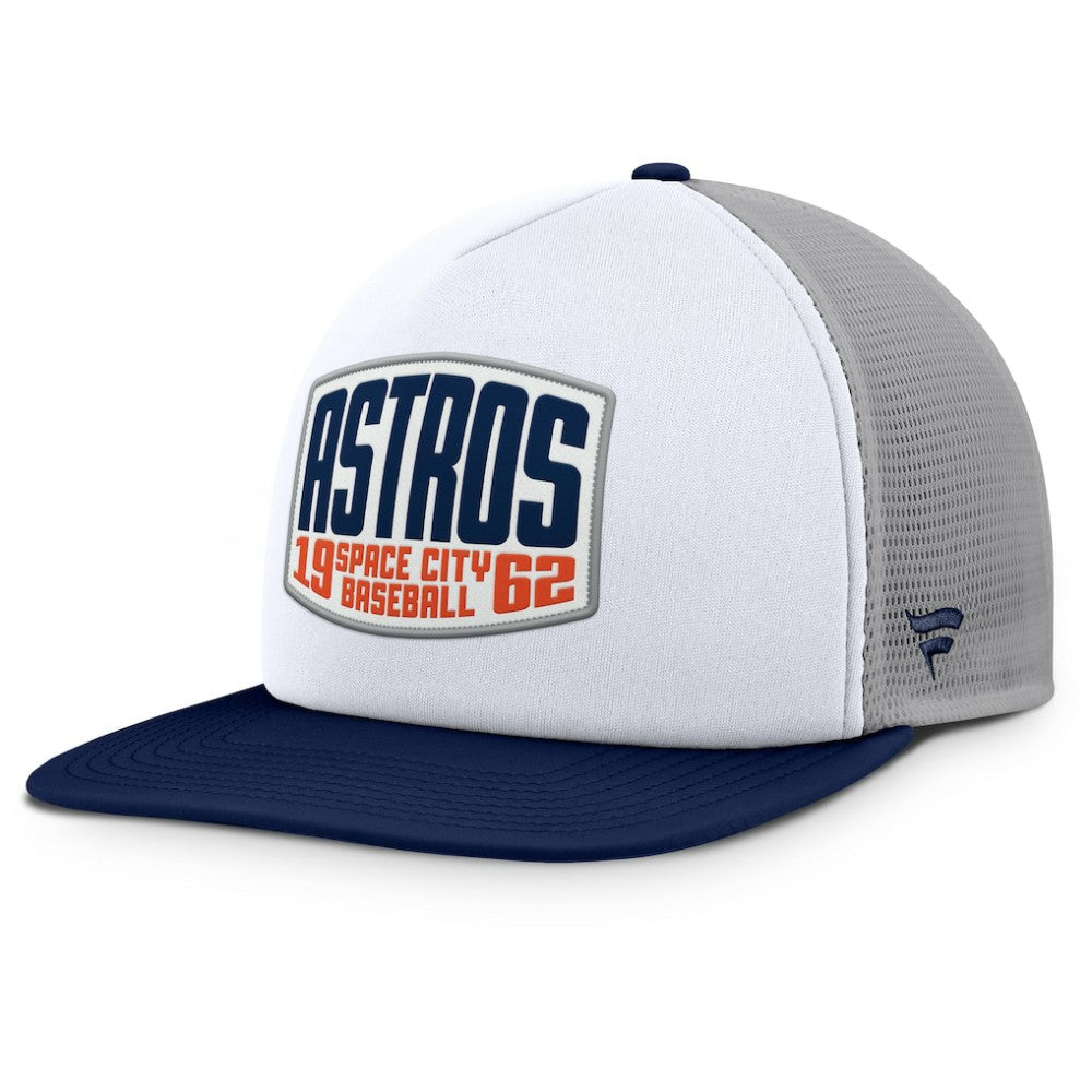 Houston Astros Fanatics Cranked Foam Front Patch Trucker Adjustable Hat - MLB Hats
