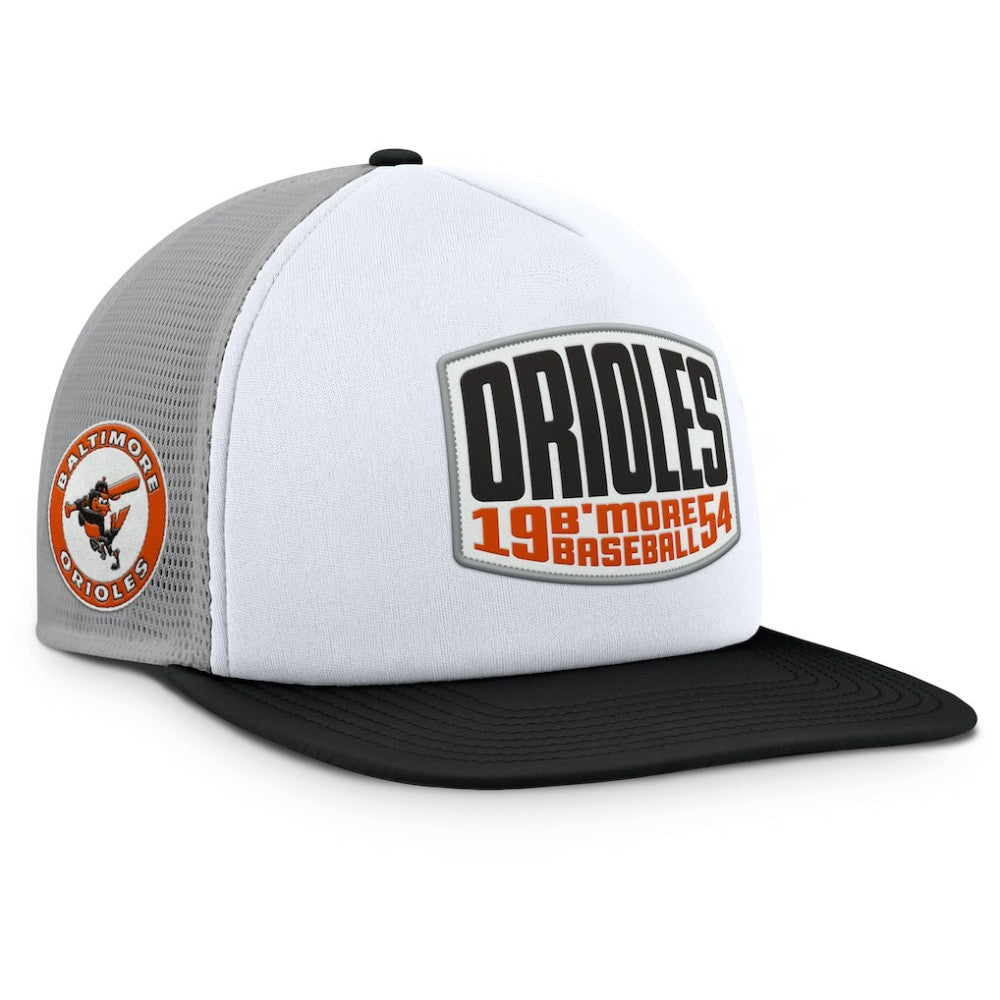 Baltimore Orioles Fanatics Cranked Foam Front Patch Trucker Adjustable Hat - MLB Hats