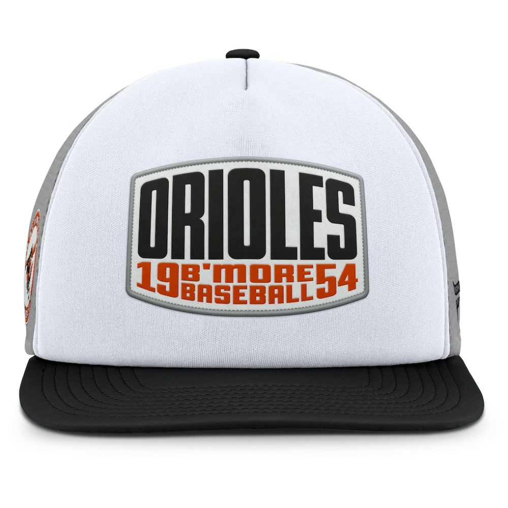 Baltimore Orioles Fanatics Cranked Foam Front Patch Trucker Adjustable Hat - MLB Hats