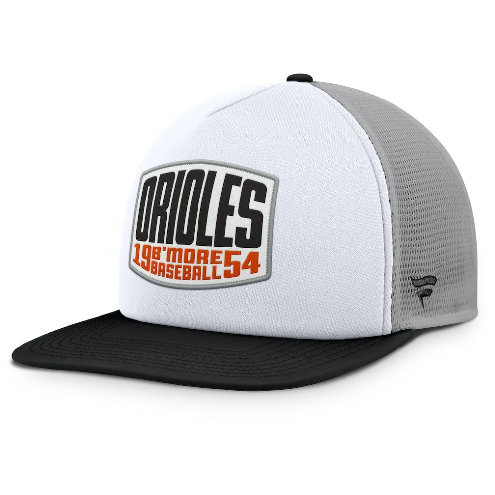 Baltimore Orioles Fanatics Cranked Foam Front Patch Trucker Adjustable Hat - MLB Hats