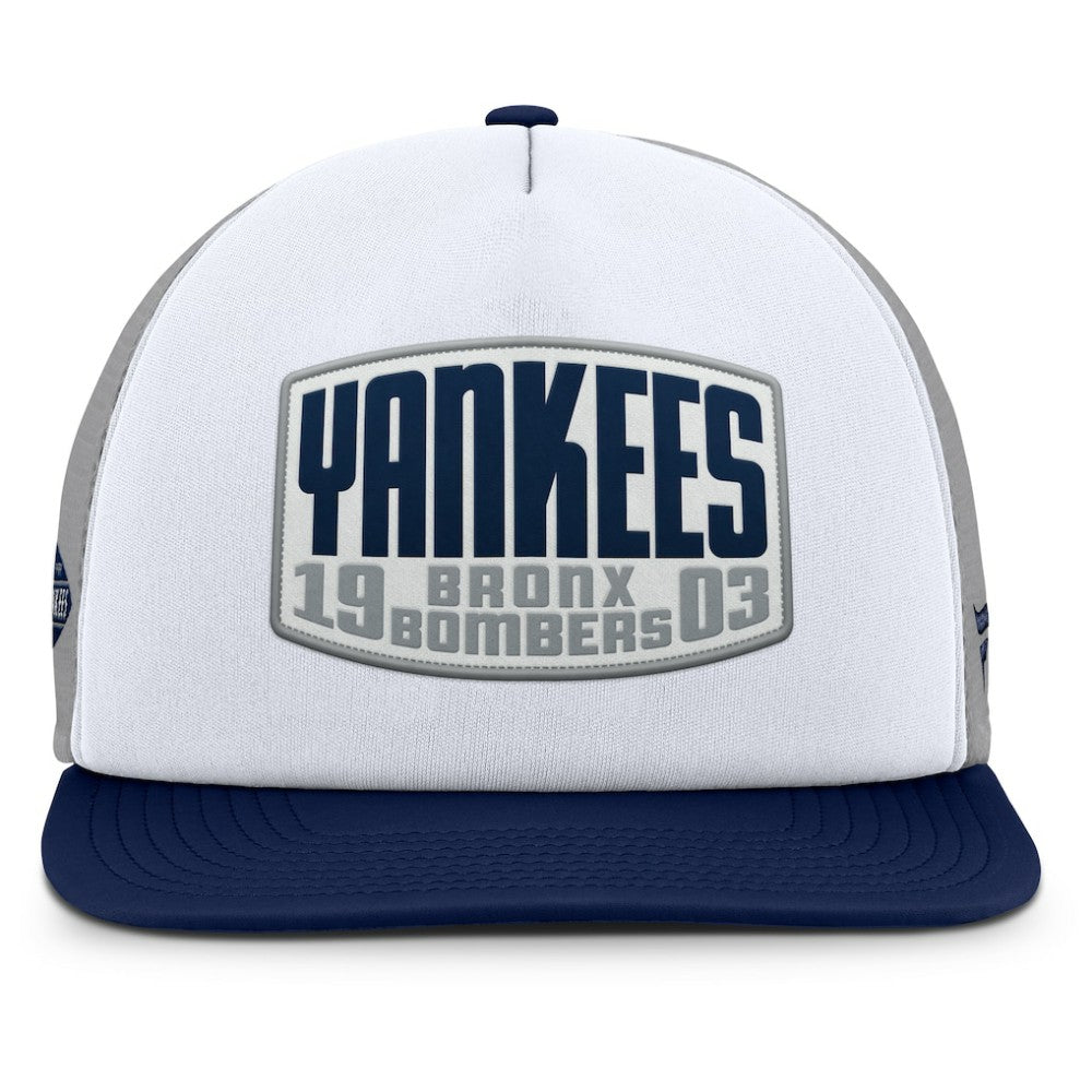 New York Yankees Fanatics Cranked Foam Front Patch Trucker Adjustable Hat - MLB Hats