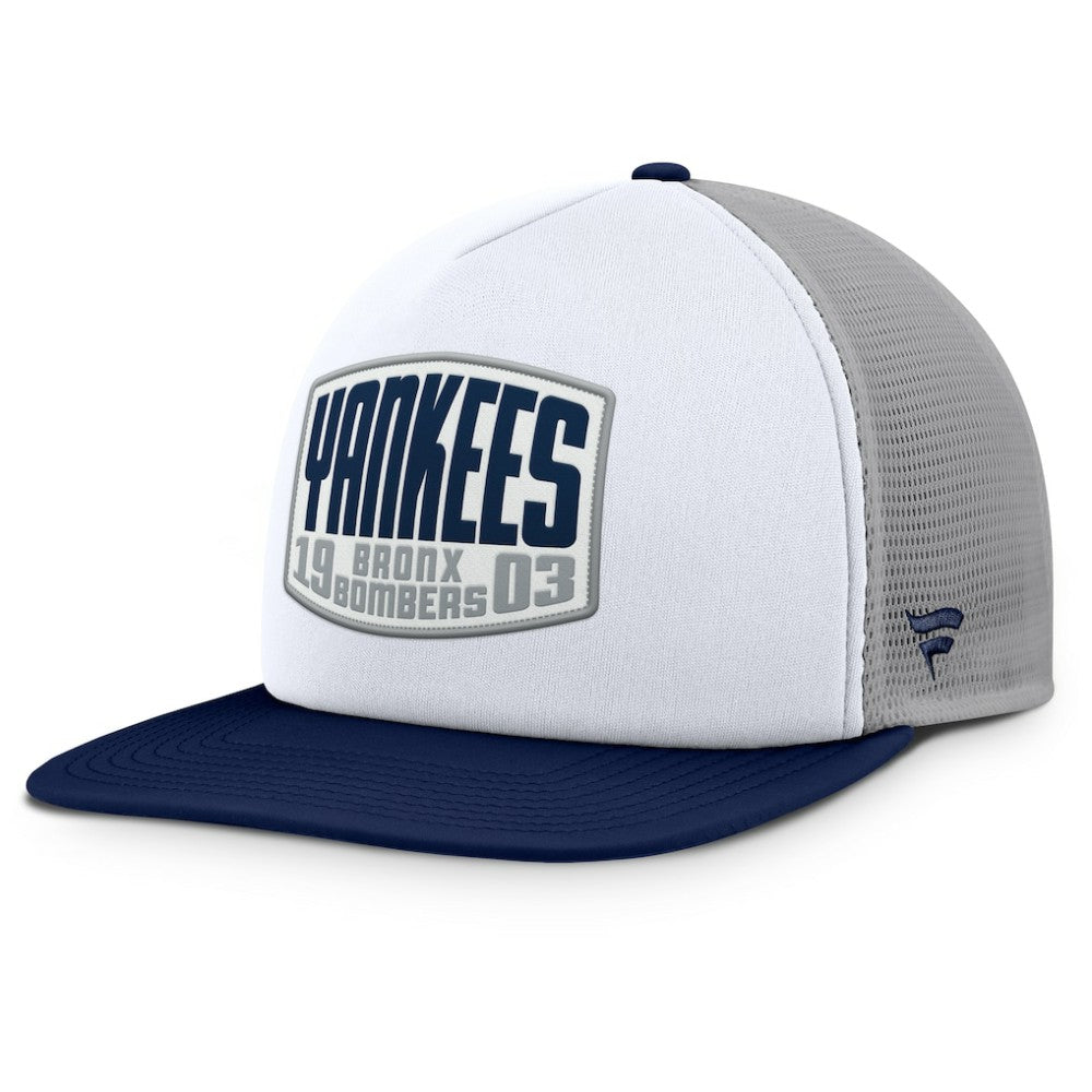 New York Yankees Fanatics Cranked Foam Front Patch Trucker Adjustable Hat - MLB Hats