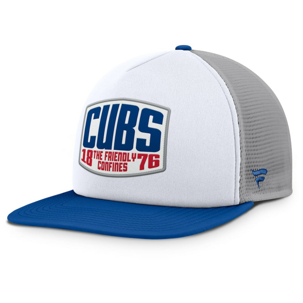 Chicago Cubs Fanatics Cranked Foam Front Patch Trucker Adjustable Hat - MLB Hats
