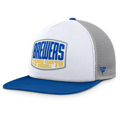 Milwaukee Brewers Fanatics Cranked Foam Front Patch Trucker Adjustable Hat - MLB Hats