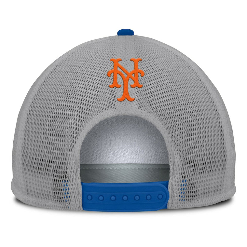 New York Mets Fanatics Cranked Foam Front Patch Trucker Adjustable Hat - MLB Hats