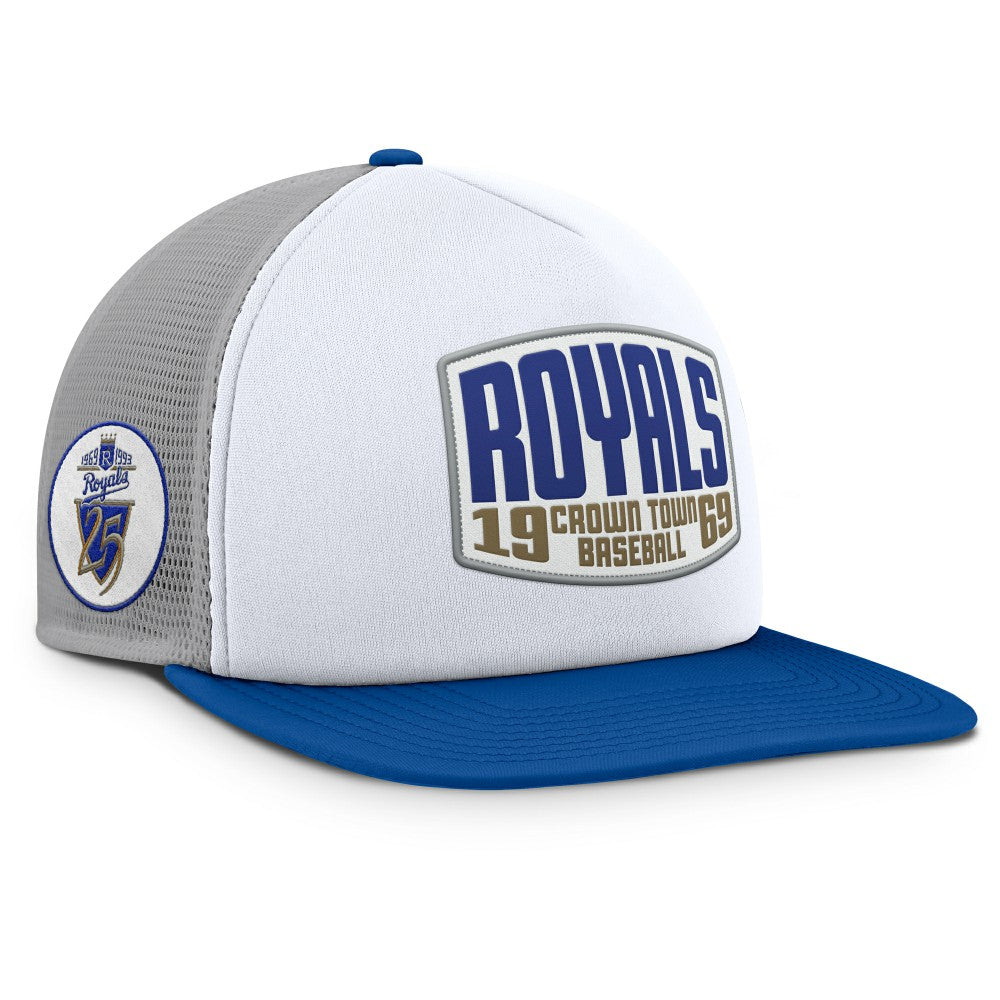 Kansas City Royals Fanatics Cranked Foam Front Patch Trucker Adjustable Hat - MLB Hats
