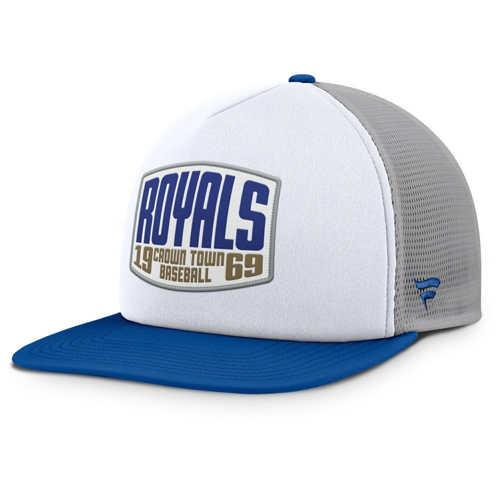 Kansas City Royals Fanatics Cranked Foam Front Patch Trucker Adjustable Hat - MLB Hats