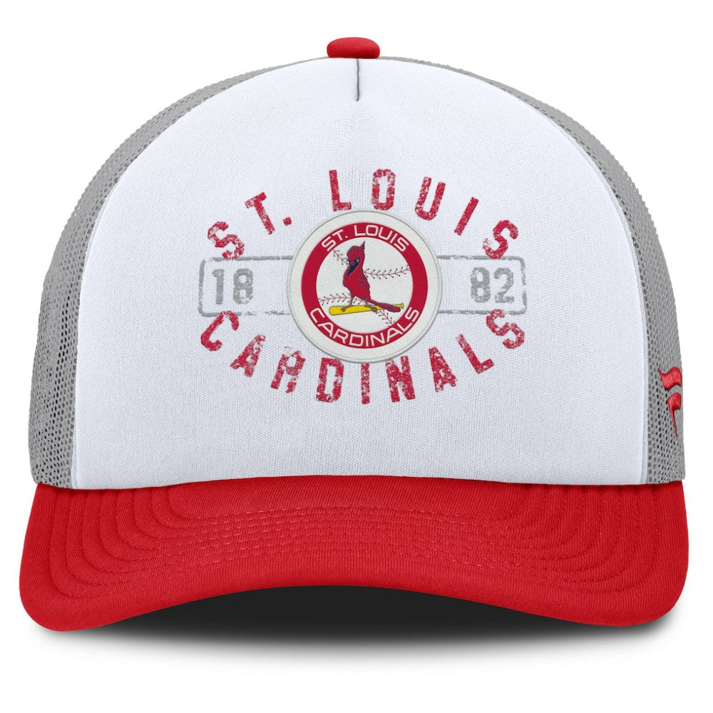 St. Louis Cardinals Fanatics Designated A-Frame Foam Front Trucker Adjustable Hat - MLB Hats
